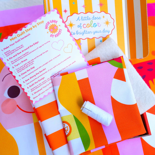 *Preorder* Mary Blair™ Lemonade Girl and Watermelon Boy Mini Quilt Kit
