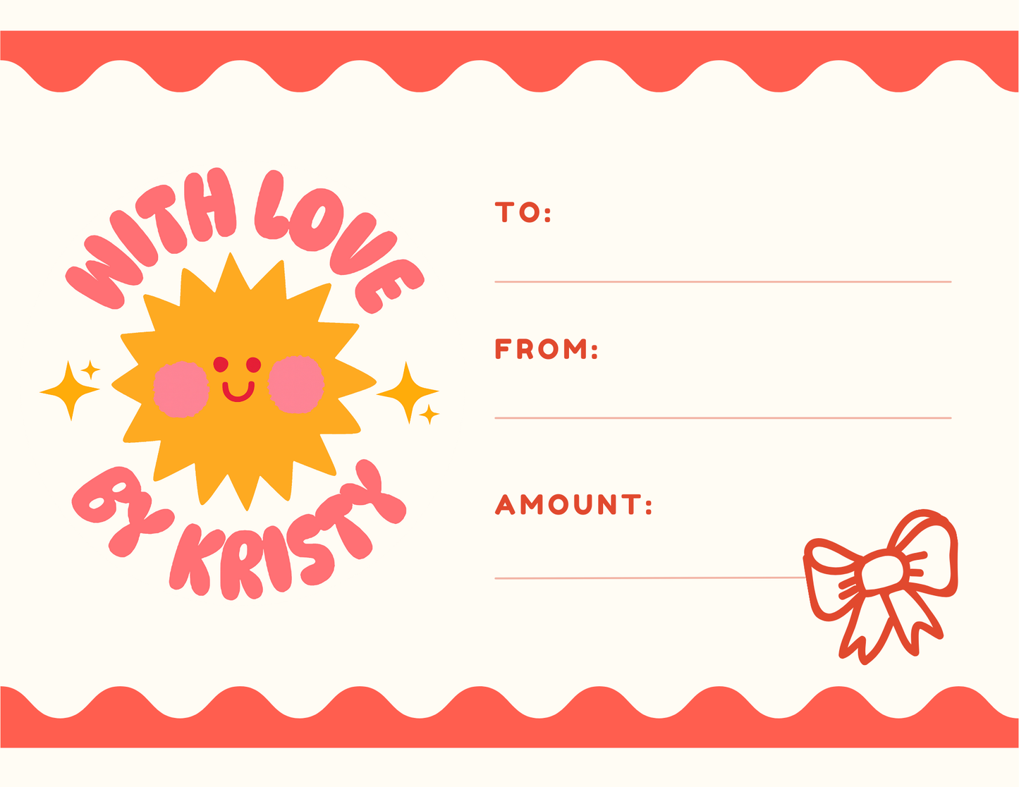 With Love by Kristy Gift Card