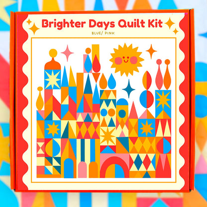 Brighter Days Quilt Kit (Pink/ Blue)
