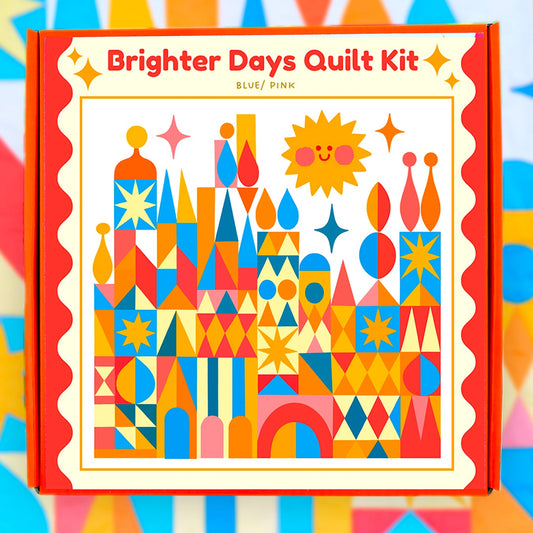 Brighter Days Quilt Kit (Pink/ Blue)