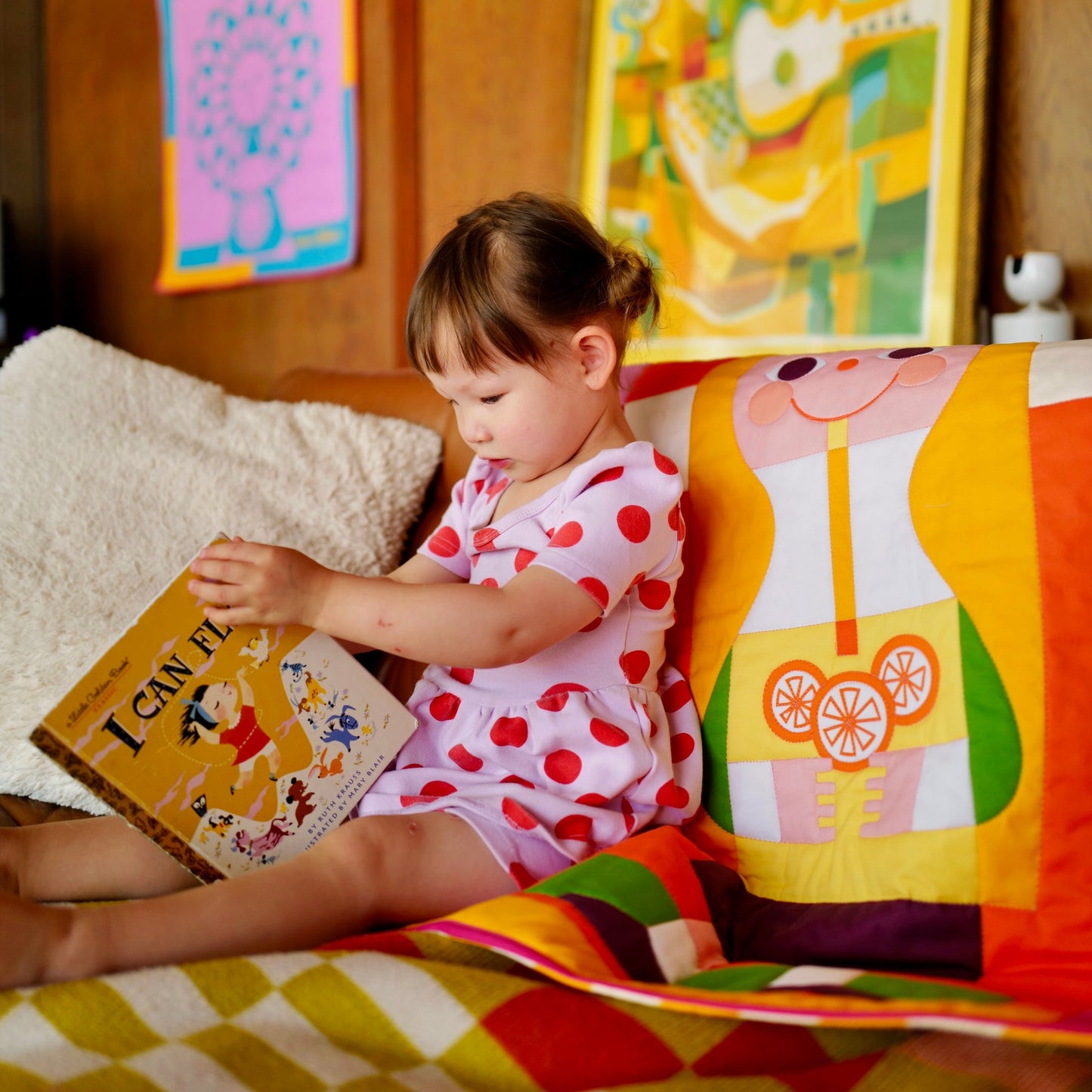 Mary Blair™ Lemonade Girl and Watermelon Boy Quilt
