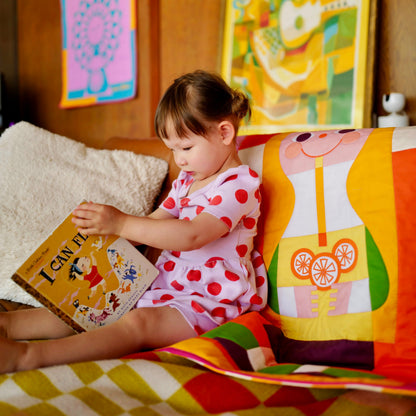 Mary Blair™ Lemonade Girl and Watermelon Boy Quilt