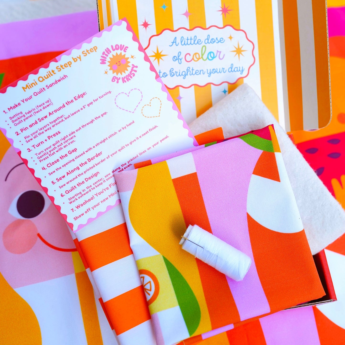 Mary Blair™ Lemonade Girl and Watermelon Boy Mini Quilt Kit