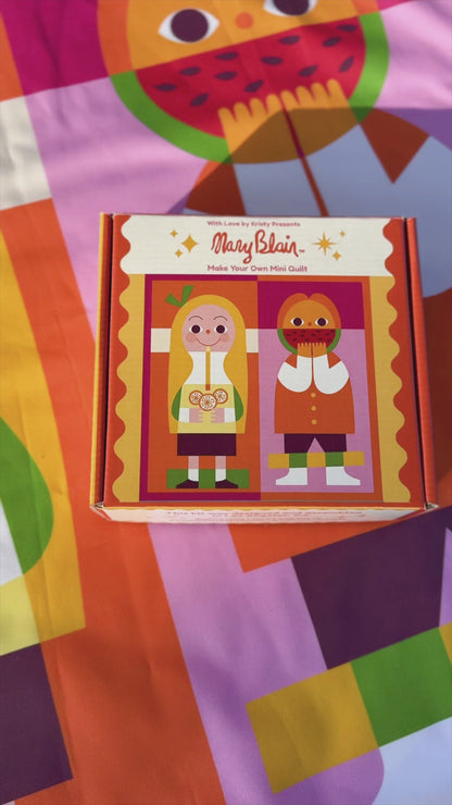 Mary Blair™ Lemonade Girl and Watermelon Boy Mini Quilt Kit